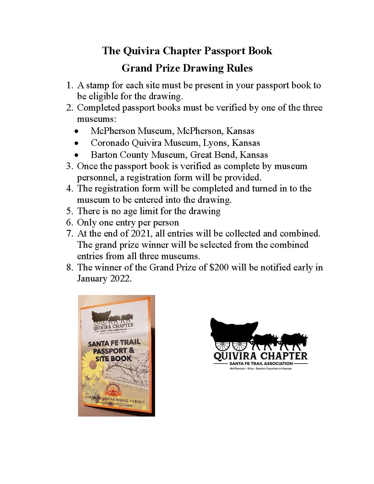 The Quivira Chapter Passport Book Grand